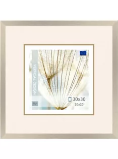 Wooden frame Quadro silver – 30x30cm