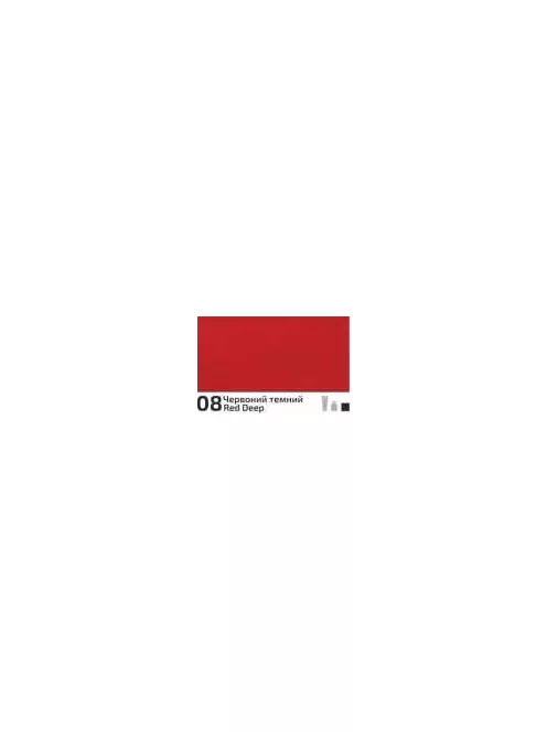 Akril paint Rosa Decor 20ml  08 Red deep
