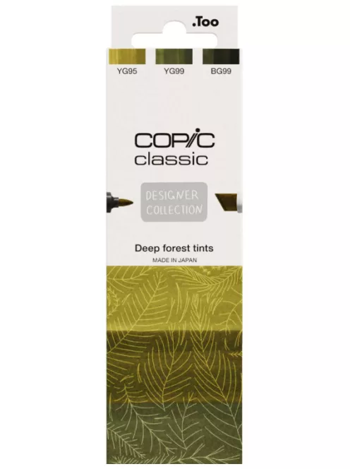 Jelölő készlet Copic Classic 3db sötét forest árnyalatok