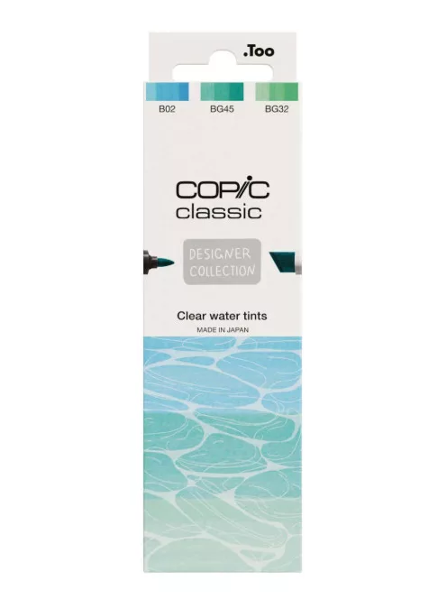 Jelölő készlet Copic Classic 3db Clear water árnyalatok