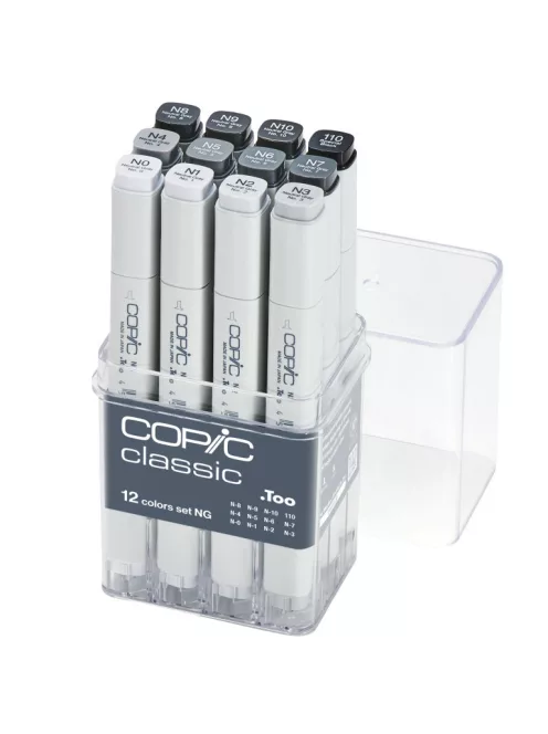 Marker szett Copic Classic 12 db Neutral Gray