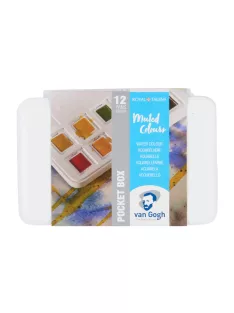   Van Gogh akvarell színek készlet 12 db Pocketbox tompított színek