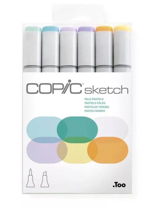Copic Sketch szett 6 db Halvány Pastels