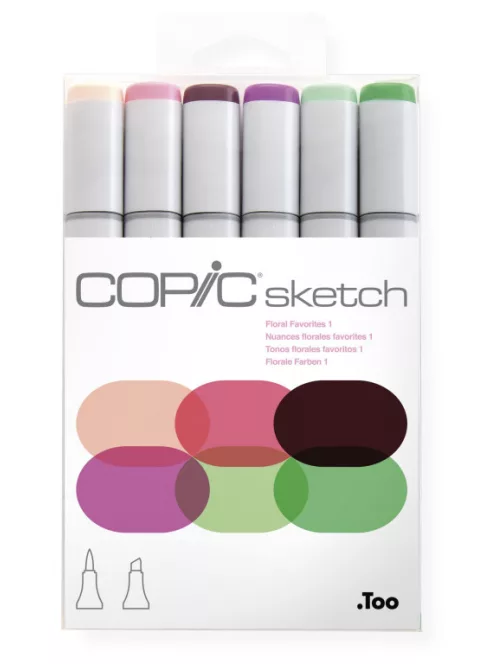 Copic Sketch szett 6 db Floral Favorites 1