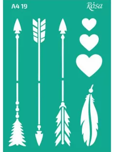 Stencil repeatable self-adhesive A4  19