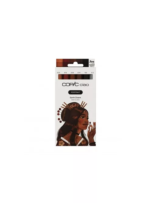 Copic Ciao set of 6 pcs Portrait, Earth Charm