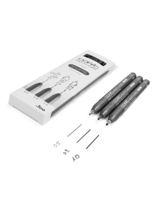 Liner készlet Copic Multiliner 3 db – 0.5-1.0 mm