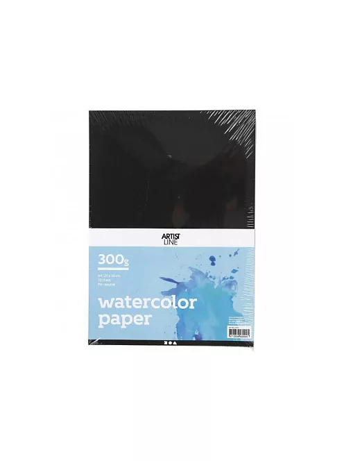 Watercolor black paper A4 10 sheets 230g