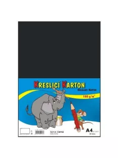 Karton fekete A4 180g 50 lap