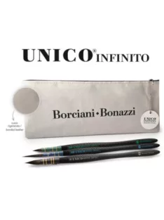 BB Infinito Mix – ecsetkészlet 3db bőr tokban