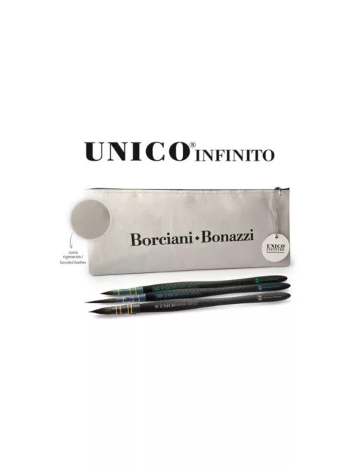 BB Infinito Mix – ecsetkészlet 3db bőr tokban