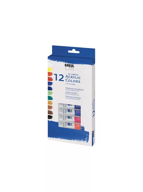 Set of acrylic paints El Greco 12x12ml
