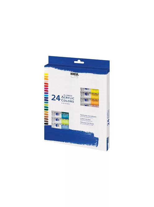 Set of acrylic paints El Greco 24x12ml