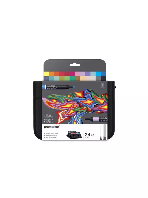 WN Promarker 24 darabos Wallet Arts and Illustration marker készlet