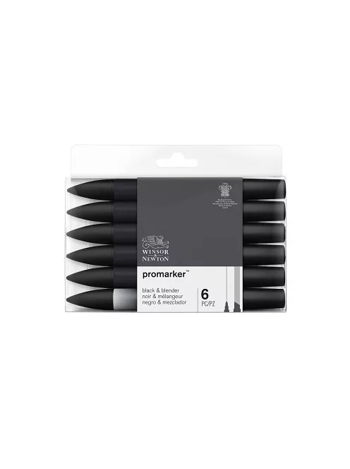 Marker készlet WN Promarker 6 db Blacks + Blender