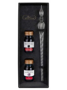 Herbin kalligráfiakészlet tintákkal és üvegtollal