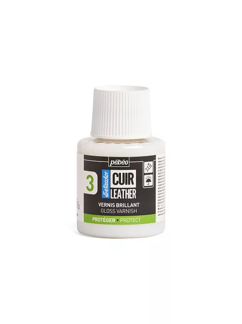 Fényes lakk bőrfestékekhez Pébéo Leather 110ml