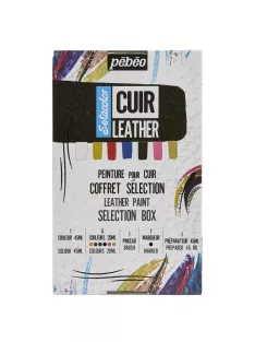 Bőrfestő készlet Pébéo Leather Selection box