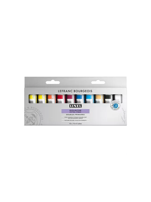 Gouache festék készlet Lefranc Linel 10x14ml
