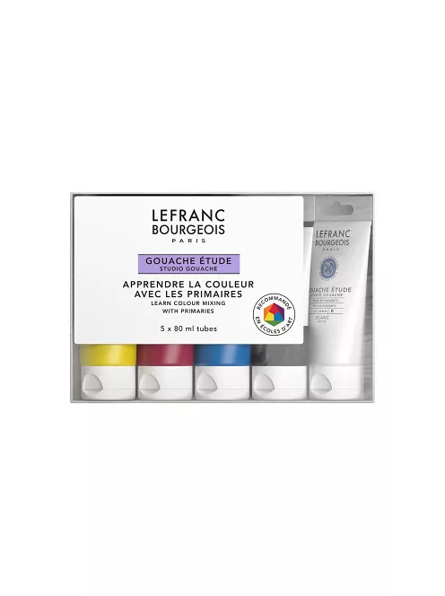 Iskolai gouache festék készlet Lefranc 5x80ml
