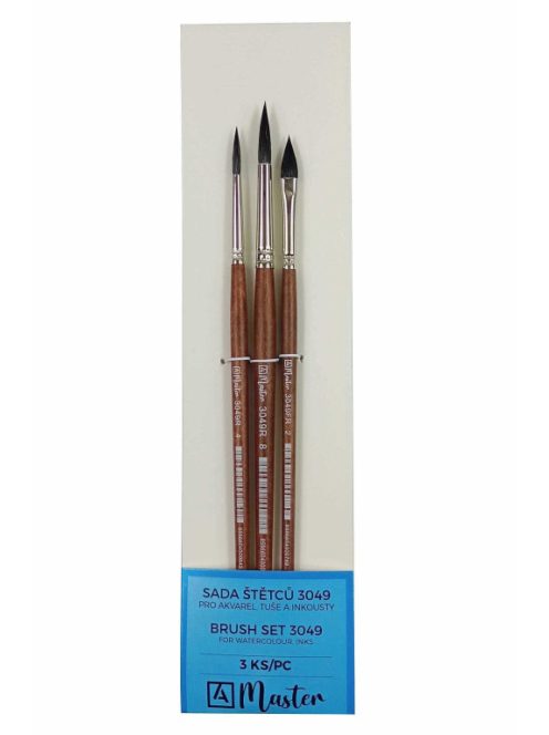 Akvarell ecset szett Master 3 db