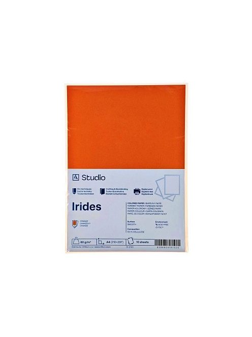 Színes papír A4 80g Irides – narancs 10 lap