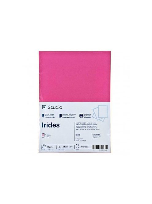 Színes papír A4 80g Irides – rózsaszín 10 lap