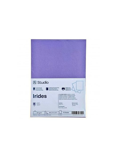 Színes papír A4 80g Irides – lila 10 lap