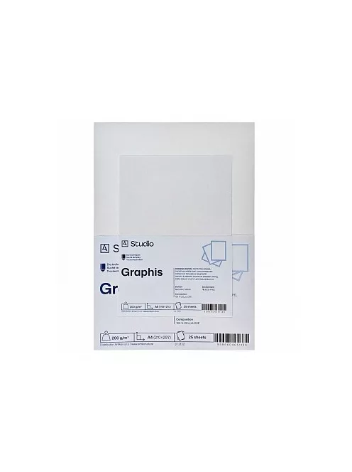 Rajzpapír Graphis 200g A3, 25 lap