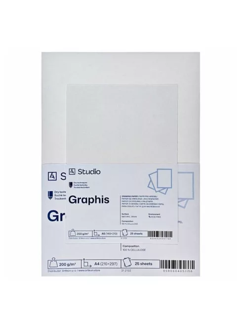 Drawing paper Graphis 200g 40x50cm, 25 sheets