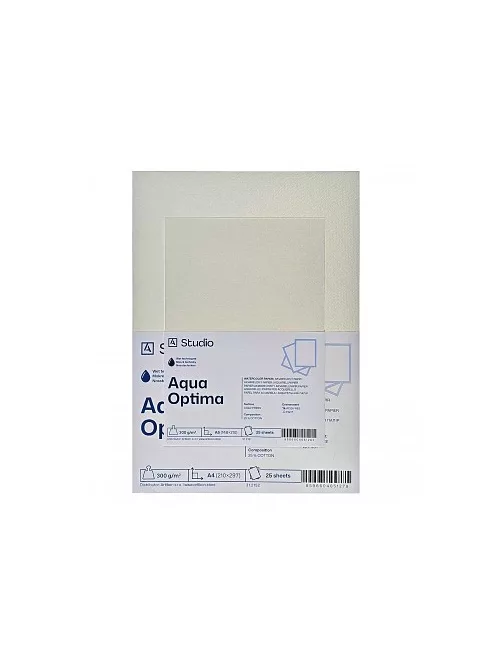 Watercolour paper Aqua Optima 300g A2, 25 sheets