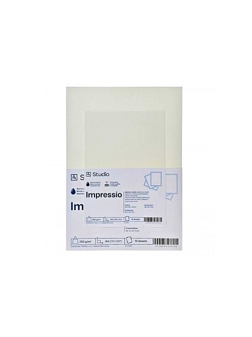 Grafikai papír Impressio 250g A4, 10 lap
