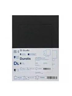 Fekete karton Duralis 370g A5, 10 lap