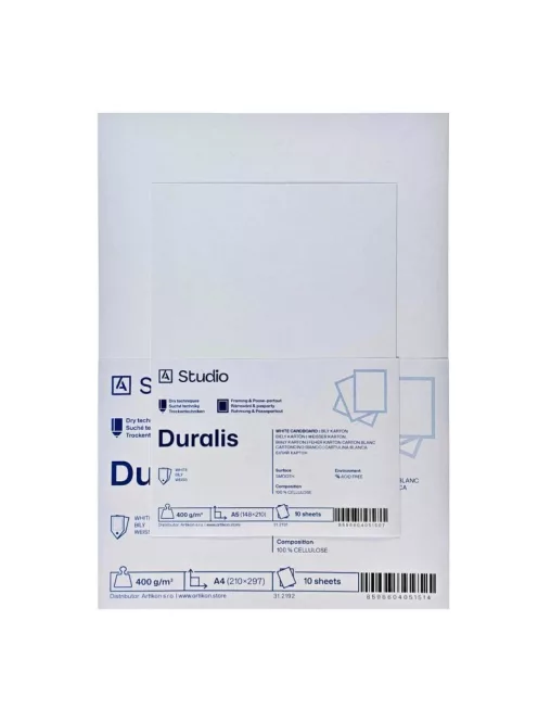 White card Duralis 400g 40x50cm, 10 sheets