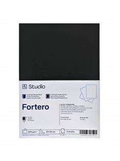 Fekete karton Fortero 1015g 20x30cm, 5 lap