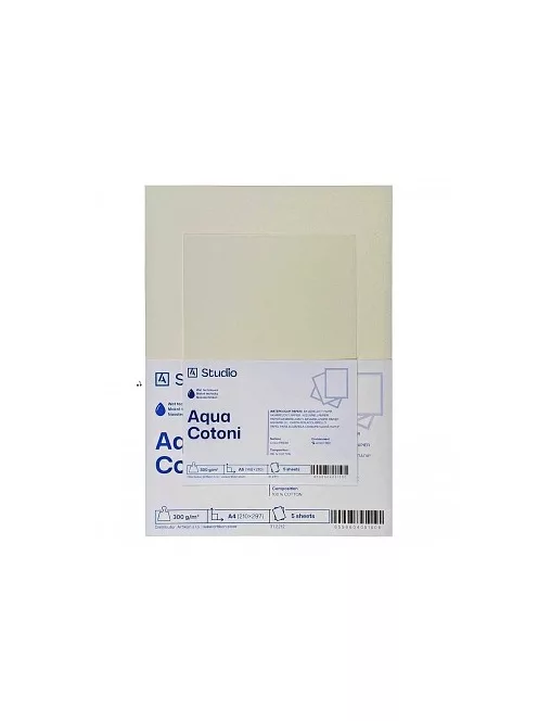 Watercolour paper Aqua Cotoni 300g A3, 5 sheets