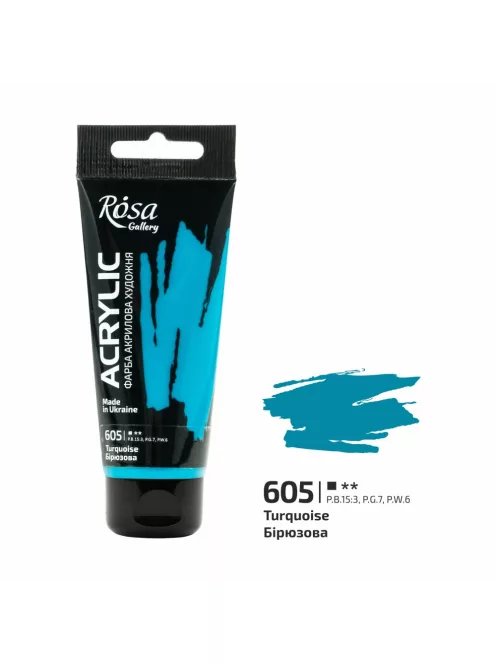 Akril festék Rosa 60ml – 605 türkiz