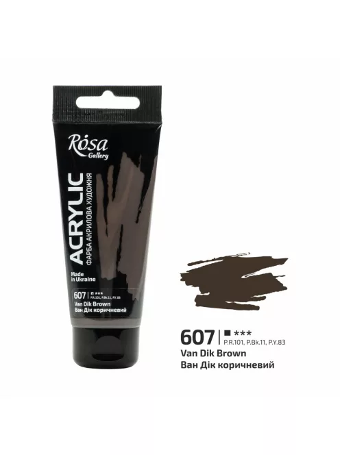 Akril festék Rosa 60ml – 607 Van dyck barna