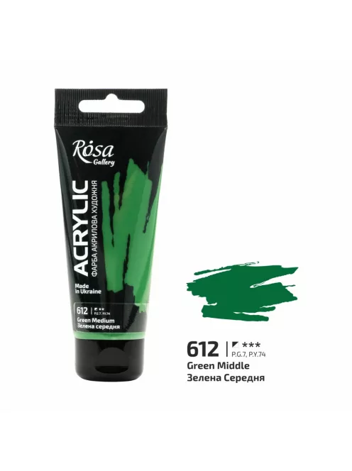 Akril festék Rosa 60ml – 612 közepes zöld