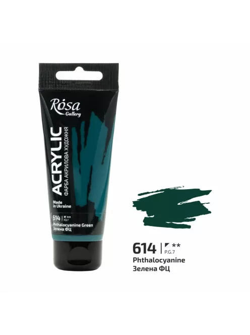 Akril festék Rosa 60ml – 614 phthalocyanine zöld