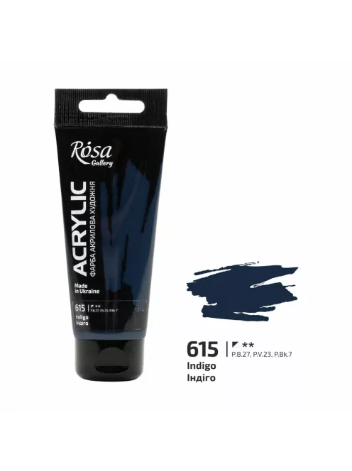 Akril festék Rosa 60ml – 615 indigo
