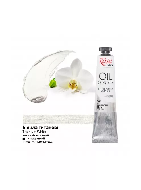 Olajfesték Rosa 45ml – 101 titán fehér