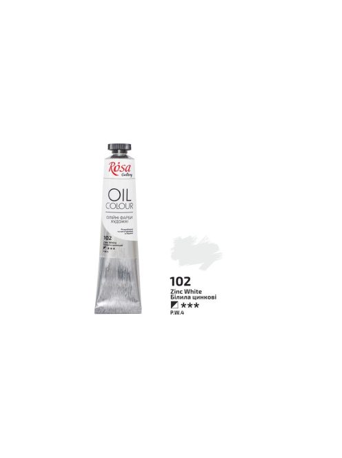 Olajfesték Rosa 45ml – 102 cink fehér