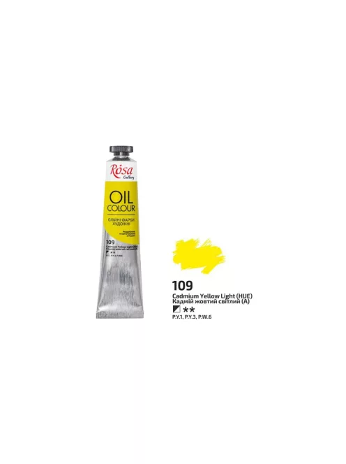 Olajfesték Rosa 45ml – 109 kadmium Világos sárga
