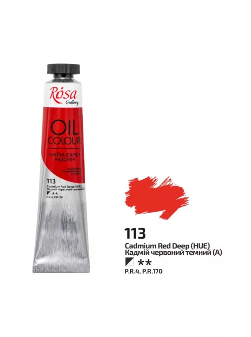 Olajfesték Rosa 45ml – 113 kadmium Sötét vörös