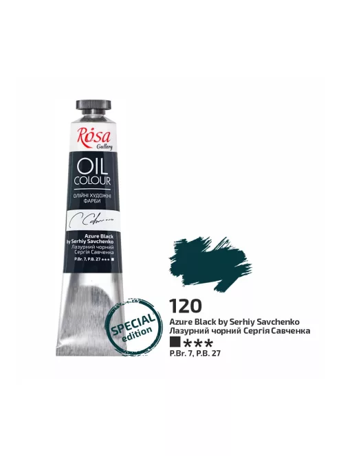 Olajfesték Rosa 45ml – 120 lazúr fekete