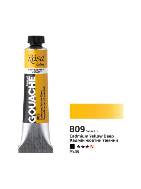 Gouache festék Rosa 20ml – 809 Sötét Kadmiumsárga