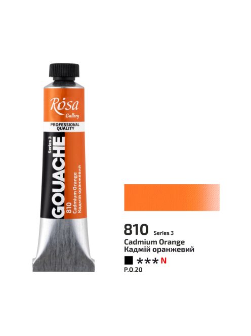 Gouache festék Rosa 20ml – 810 Kadmiumnarancs