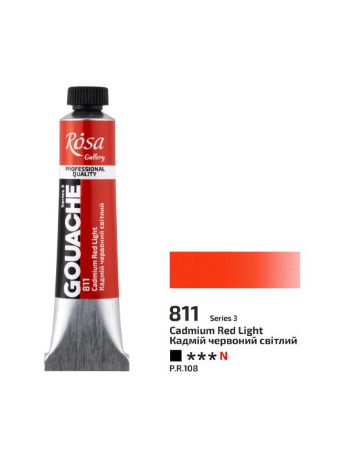 Gouache festék Rosa 20ml – 811 Világos Kadmiumvörös