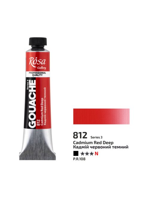 Gouache festék Rosa 20ml – 812 Sötét Kadmiumvörös